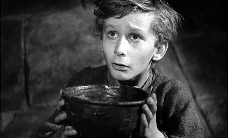 Like a Black version of Oliver Twist with the beggin bowl -"Please Mr White man, can I have some more?"