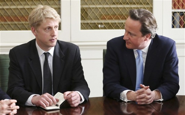 Jo Johnson and David Cameron - 'Eton Mafia', 'Old School tie', 'Jobs for the boys', call it what you want, it adds up to the same thing.